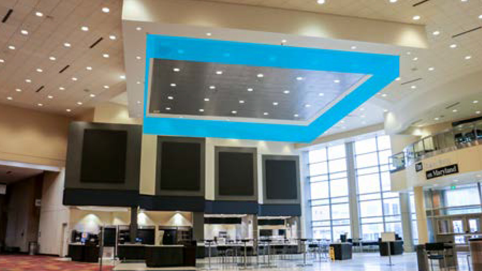 ICC-NorthCampus-WabashWest-FoodCourt-CeilingBanners